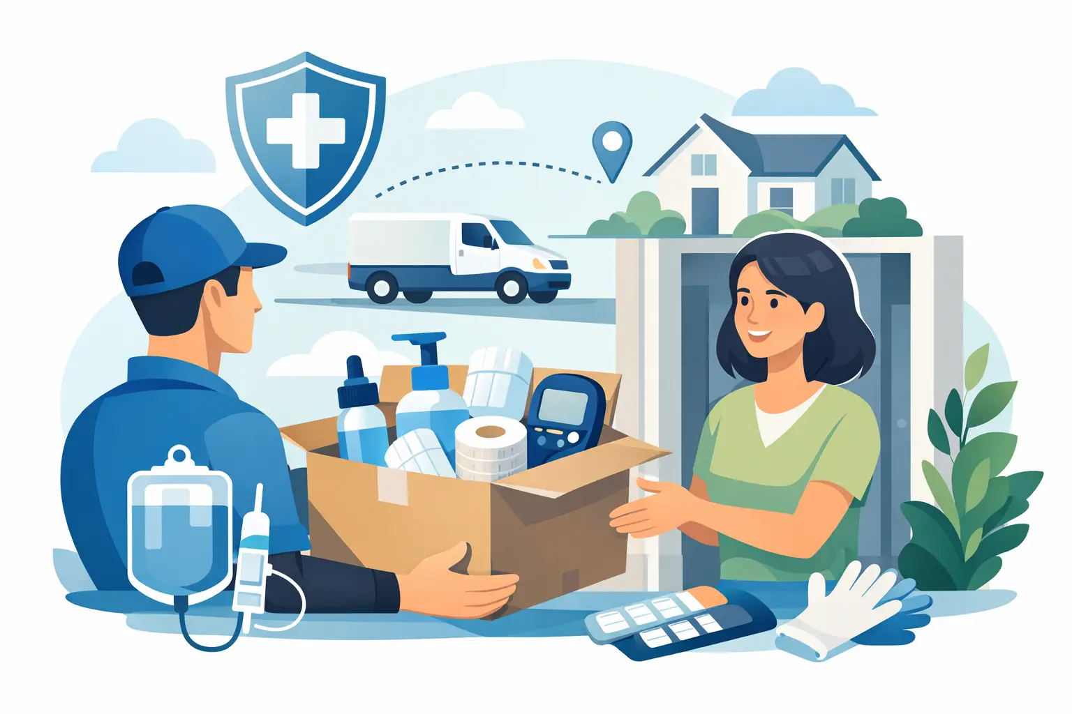 Medical Supplies Delivered to Home Through Insurance