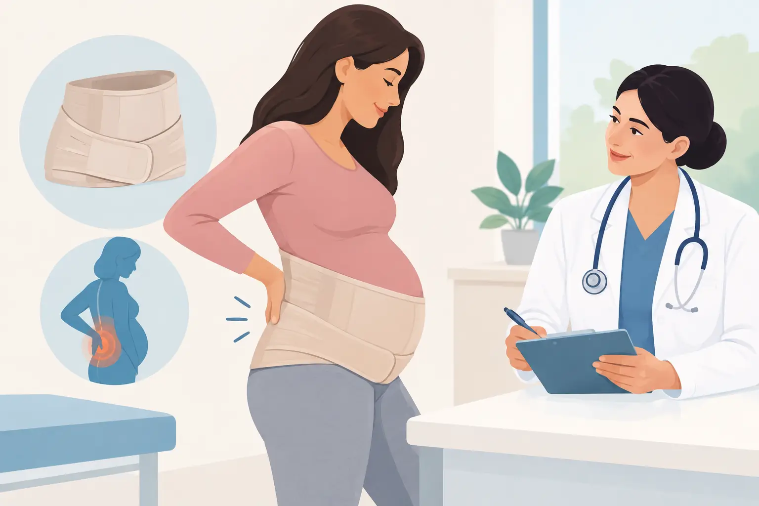 Pregnancy Back Pain Faja With a Medical Prescription